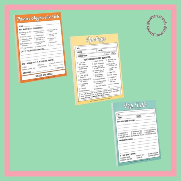 🟫 RL-6️⃣ Different Notepads Rae Dunn and Knock Knock Pads - Picture 10 of 16